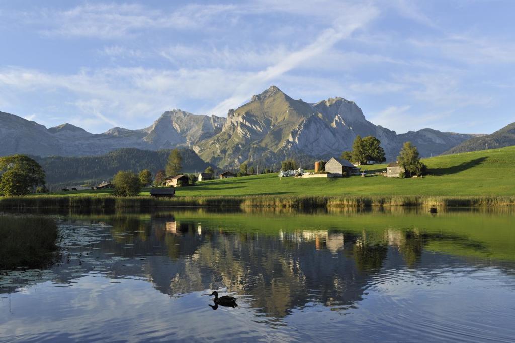 Hotel Sonne Amden Bagian luar foto