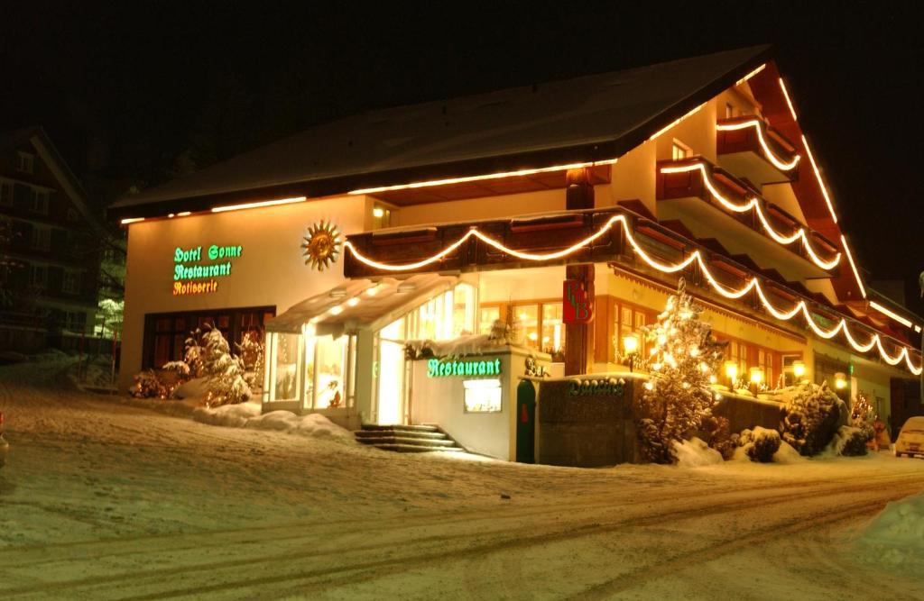 Hotel Sonne Amden Bagian luar foto