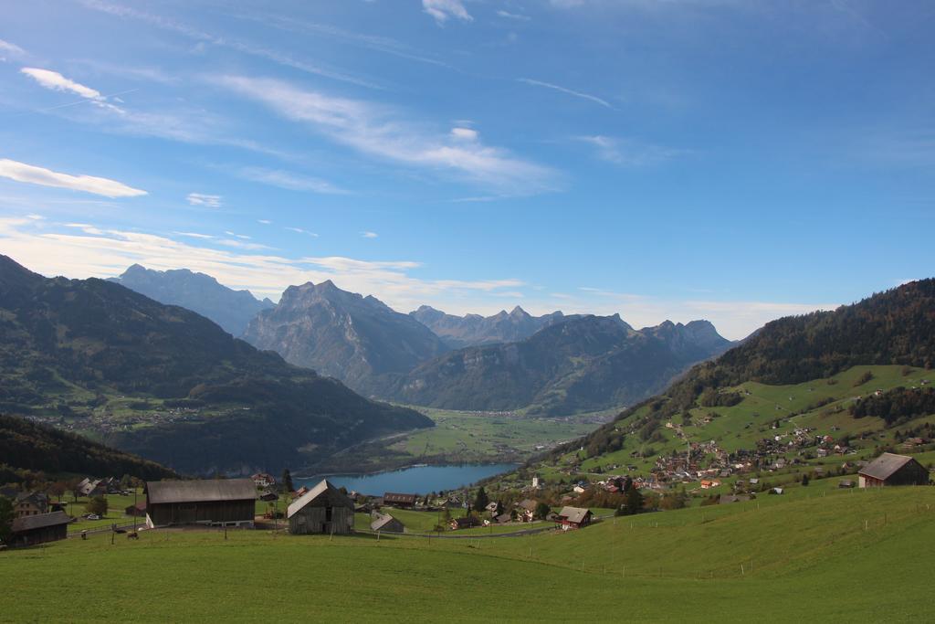 Hotel Sonne Amden Bagian luar foto